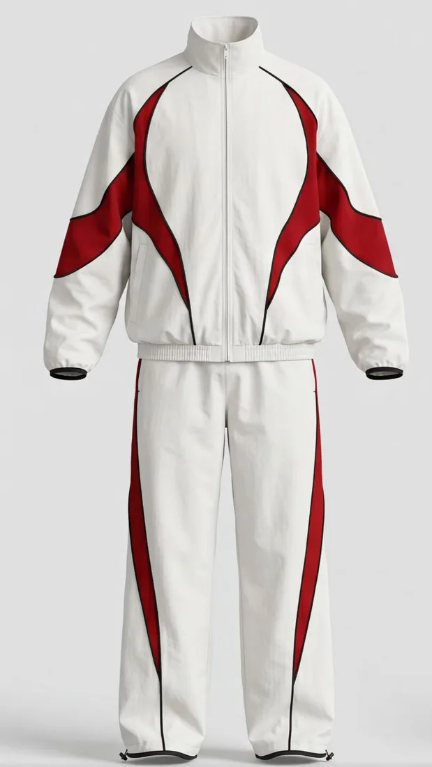 AW26 - white and red national tracksuit