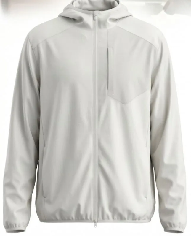 AW26 - ivory shell windbreaker
